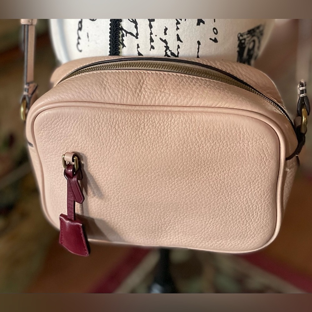 “J. Crew” Leather Signet Camera Crossbody